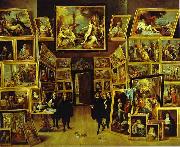    David Teniers Archduke Leopold William in his Gallery in Brussels oil painting reproduction